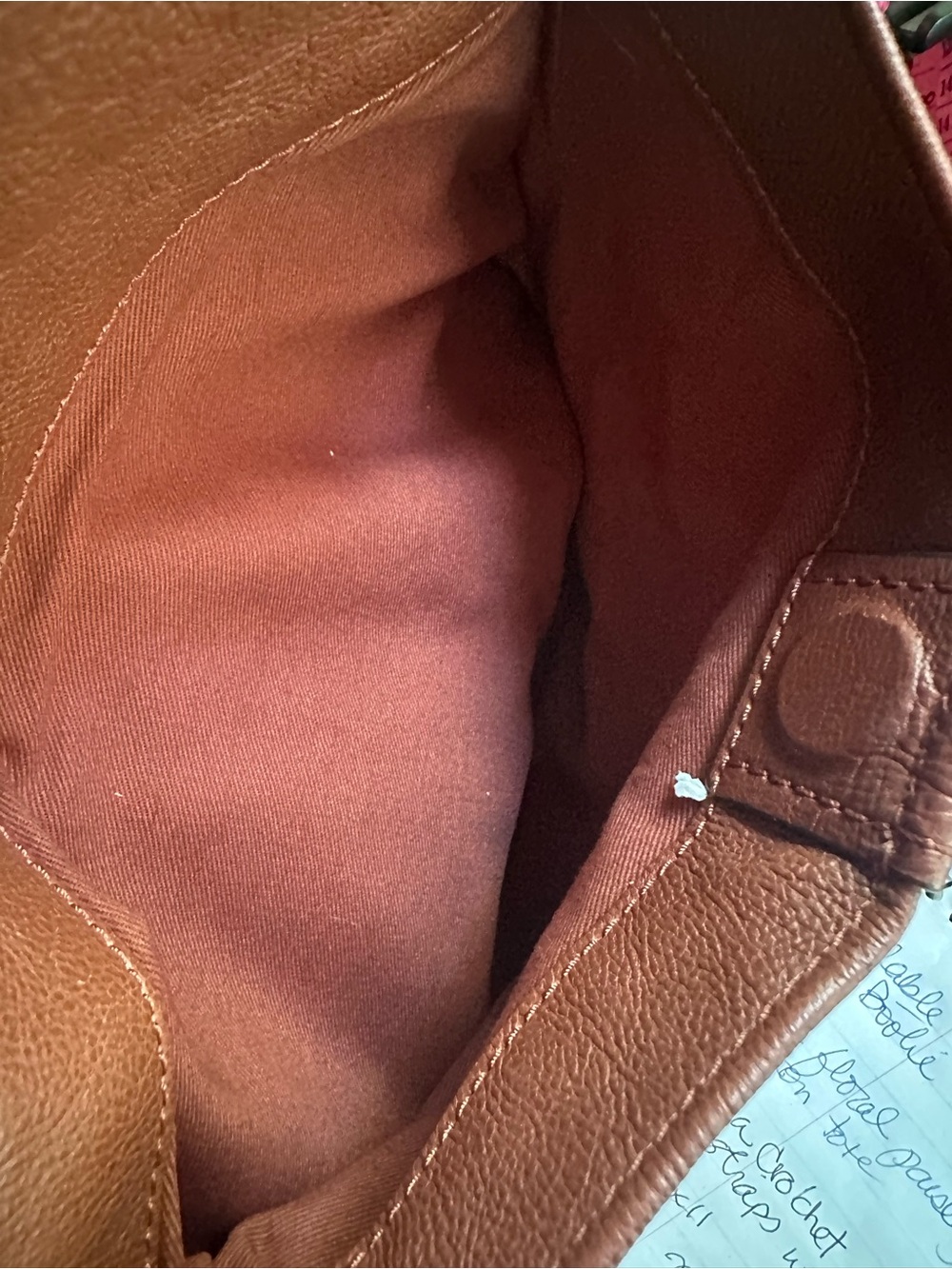 Frye Modern Ring Crossbody Distressed Brown Leather with Brass Ring Accent - Picture 9 of 11